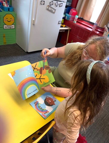 One-on-one reading with a teacher
