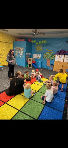 Sitting together at circle time