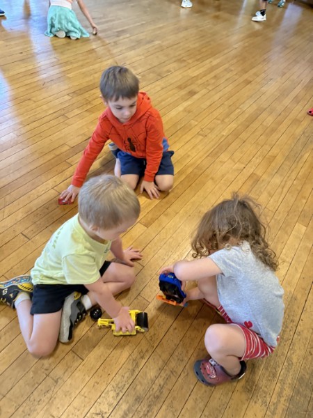 Playtime in the main hall