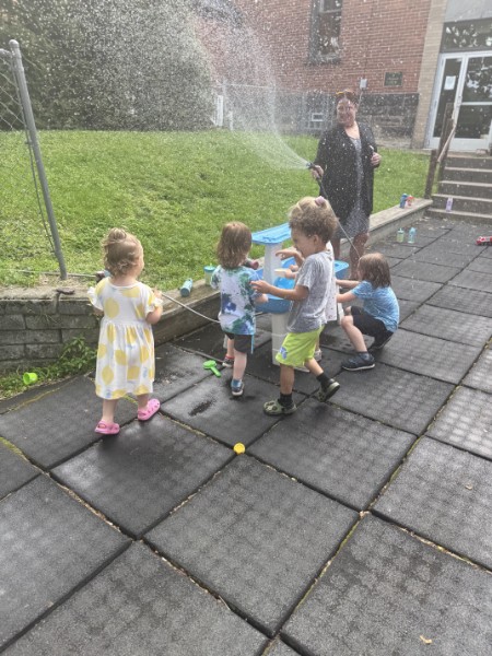 Outside water play
