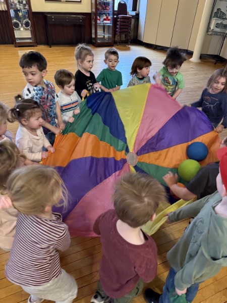 Parachute play outside