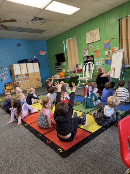 Preschool classroom moment