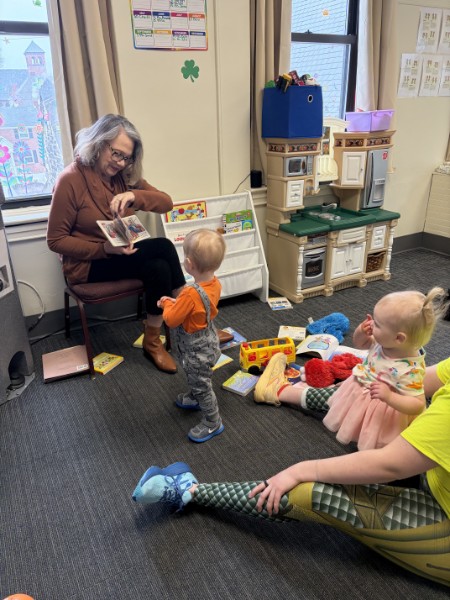 Guest reader with the toddlers
